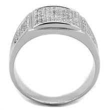 Load image into Gallery viewer, TS241 - Rhodium 925 Sterling Silver Ring with AAA Grade CZ  in Clear