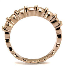 Load image into Gallery viewer, 3W1195 - IP Rose Gold(Ion Plating) Brass Ring with AAA Grade CZ  in Metallic Light Gold