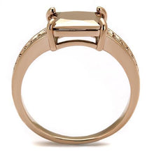 Load image into Gallery viewer, 3W1197 - IP Rose Gold(Ion Plating) Brass Ring with AAA Grade CZ  in Metallic Light Gold