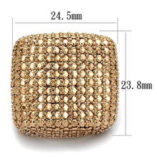 Load image into Gallery viewer, 3W934 - IP Rose Gold(Ion Plating) Brass Ring with AAA Grade CZ  in Metallic Light Gold