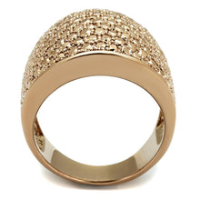 Load image into Gallery viewer, 3W935 - IP Rose Gold(Ion Plating) Brass Ring with AAA Grade CZ  in Metallic Light Gold