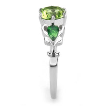 Load image into Gallery viewer, TK3610 - No Plating Stainless Steel Ring with Crystal in Peridot