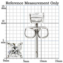 Load image into Gallery viewer, TK0W158 - Stainless Steel Earrings with AAA Grade CZ  in Clear-ES4mm