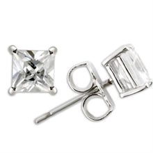 Load image into Gallery viewer, TK0W159-Stainless Steel Earrings with AAA Grade CZ  in Clear-ES 5mm