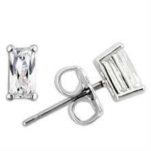 Load image into Gallery viewer, TK0W161 -Stainless Earring  with AAA Grade CZ  in Clear-6X3mm
