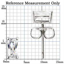 Load image into Gallery viewer, TK0W161 -Stainless Earring  with AAA Grade CZ  in Clear-6X3mm