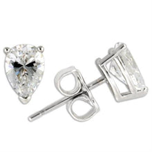 Load image into Gallery viewer, TK0W164 - Stainless Steel Earrings with AAA Grade CZ  in Clear High Polished( No Plated)