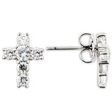 Load image into Gallery viewer, TK0W175 - Stainless Steel Earrings with AAA Grade CZ  in Clear-High Polished