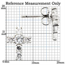 Load image into Gallery viewer, TK0W175 - Stainless Steel Earrings with AAA Grade CZ  in Clear-High Polished
