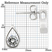 Load image into Gallery viewer, TK0W180 - Stainless  Earrings with AAA Grade CZ  in Clear-6mm