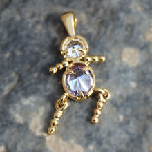 Load image into Gallery viewer, LOA1381 - Gold Plating Brass Pendant with AAA CZ in Light Amethyst