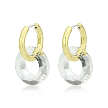 Load image into Gallery viewer, 3W1754G - Flash Gold Brass Earring with Synthetic in Clear