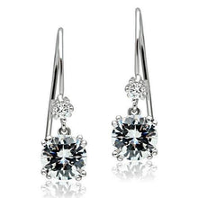 Load image into Gallery viewer, TK3W085 - Stainless Steel Earrings with AAA Grade CZ  in Clear