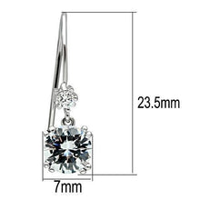 Load image into Gallery viewer, TK3W085 - Stainless Steel Earrings with AAA Grade CZ  in Clear