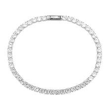 Load image into Gallery viewer, 3W1691 - Rhodium Brass Bracelet with AAA Grade CZ in Clear