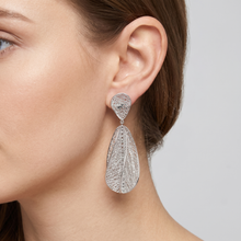 Load image into Gallery viewer, 4W001 - Earring, Brass, Imitation Rhodium Plated , No Stone,