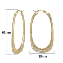 Load image into Gallery viewer, 4W005 - Earring, Brass, Imitation Gold, , No Stone