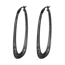 Load image into Gallery viewer, 4W006 - Earring, Brass, TIN Cobalt Black , , No Stone