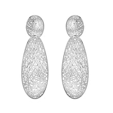 Load image into Gallery viewer, 4W007 - Earring, Brass, Imitation Rhodium, , No Stone