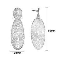 Load image into Gallery viewer, 4W007 - Earring, Brass, Imitation Rhodium, , No Stone