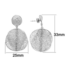 Load image into Gallery viewer, 4W010 - Earring, Brass, Imitation Rhodium, , No Stone