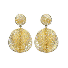 Load image into Gallery viewer, 4W011 - Earring, Brass, Imitation Gold, , No Stone
