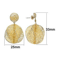 Load image into Gallery viewer, 4W011 - Earring, Brass, Imitation Gold, , No Stone