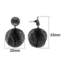 Load image into Gallery viewer, 4W012 - Earring, Brass, TIN Cobalt Black , , No Stone