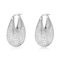 Load image into Gallery viewer, 4W013 - Earring, Brass, Imitation Rhodium, , No Stone