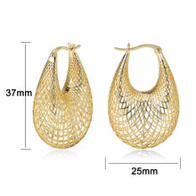 Load image into Gallery viewer, 4W014 - Earring, Brass, Imitation Gold, , No Stone