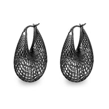 Load image into Gallery viewer, 4W015 - Earring, Brass, TIN Cobalt Black , , No Stone