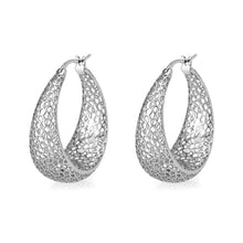 Load image into Gallery viewer, 4W016 - Earring, Brass, Imitation Rhodium, , No Stone