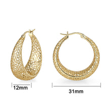 Load image into Gallery viewer, 4W017 - Earring, Brass, Imitation Gold, , No Stone