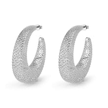 Load image into Gallery viewer, 4W019 - Earring, Brass, Imitation Rhodium, , No Stone