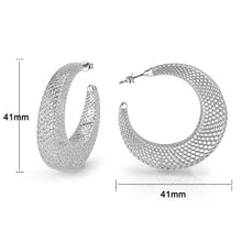 Load image into Gallery viewer, 4W019 - Earring, Brass, Imitation Rhodium, , No Stone