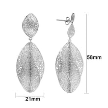 Load image into Gallery viewer, 4W022 - Earring, Brass, Imitation Rhodium, , No Stone