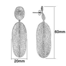 Load image into Gallery viewer, 4W025 - Earring, Brass, Imitation Rhodium, , No Stone