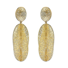 Load image into Gallery viewer, 4W026 - Earring, Brass, Imitation Gold, , No Stone