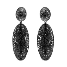 Load image into Gallery viewer, 4W027 - Earring, Brass, TIN Cobalt Black , , No Stone