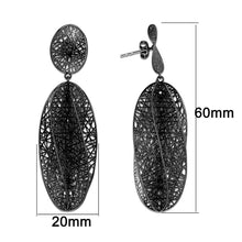 Load image into Gallery viewer, 4W027 - Earring, Brass, TIN Cobalt Black , , No Stone