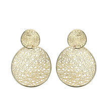 Load image into Gallery viewer, 4W029 - Earring, Brass, Imitation Gold, , No Stone
