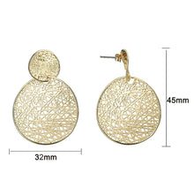 Load image into Gallery viewer, 4W029 - Earring, Brass, Imitation Gold, , No Stone