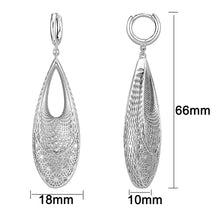 Load image into Gallery viewer, 4W031 - Earring, Brass, Imitation Rhodium , No Stone
