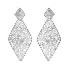 Load image into Gallery viewer, 4W034- Earring, Brass, Imitation Rhodium , No Stone