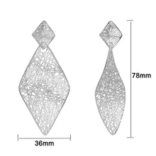 Load image into Gallery viewer, 4W034- Earring, Brass, Imitation Rhodium , No Stone