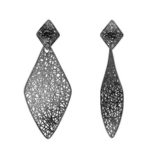 Load image into Gallery viewer, 4W036 - Earring, Brass, TIN Cobalt Black , , No Stone