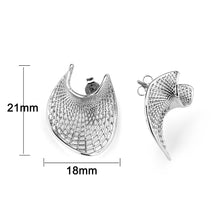 Load image into Gallery viewer, 4W037 - Earring, Brass, Imitation Rhodium , No Stone
