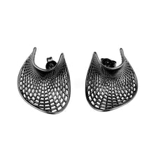 Load image into Gallery viewer, 4W039 - Earring, Brass, TIN Cobalt Black  , No Stone