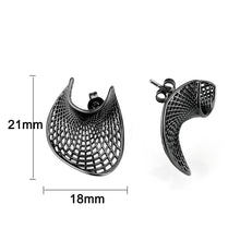 Load image into Gallery viewer, 4W039 - Earring, Brass, TIN Cobalt Black  , No Stone