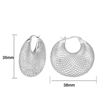 Load image into Gallery viewer, 4W040 - Earring, Brass, Imitation Rhodium , No Stone